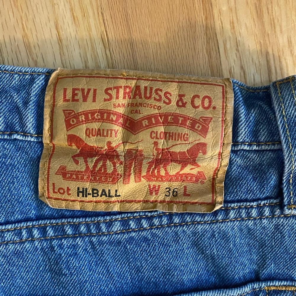 Levi’s Hi Ball Jeans. Waist 36.